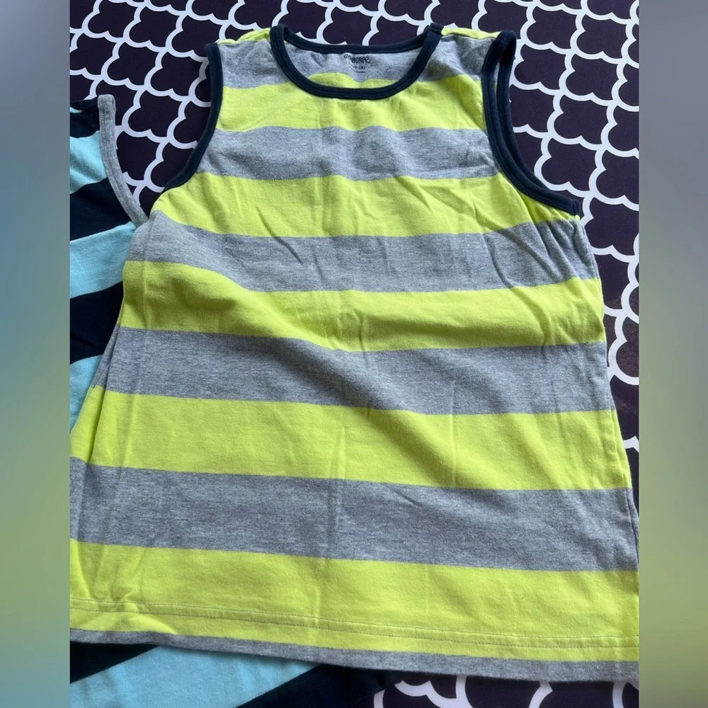 Gymboree stripe cotton tank tops